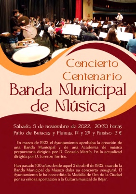 Concierto Centenario - Banda Municipal  de Música 